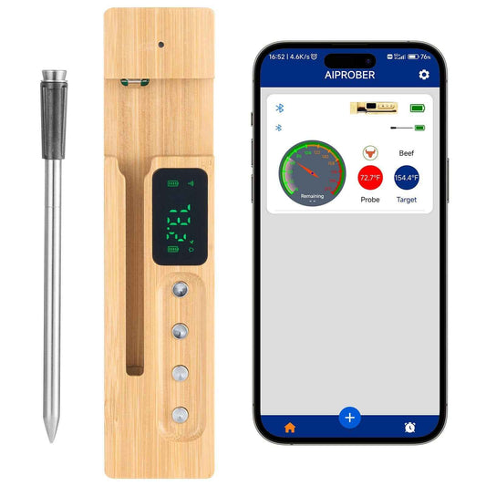 Bluetooth Meat Thermometer - Smart Probe with APP for BBQ & Cooking