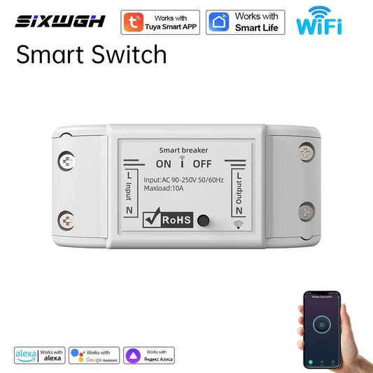 Smart WiFi Timer Switch - Wireless Remote Control for Home Automation