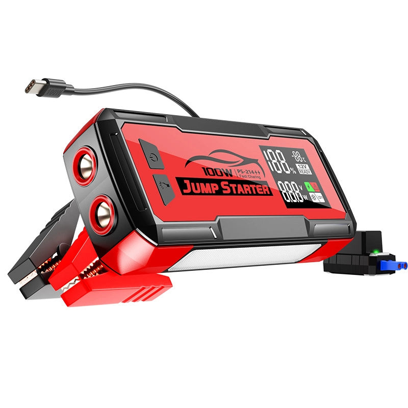 8000A Heavy-Duty Jump Starter - 100W Fast Charge & 32000mAh Portable Power