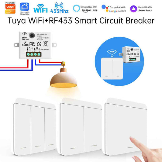 Smart WiFi Switch - RF433 Remote Control with APP Management