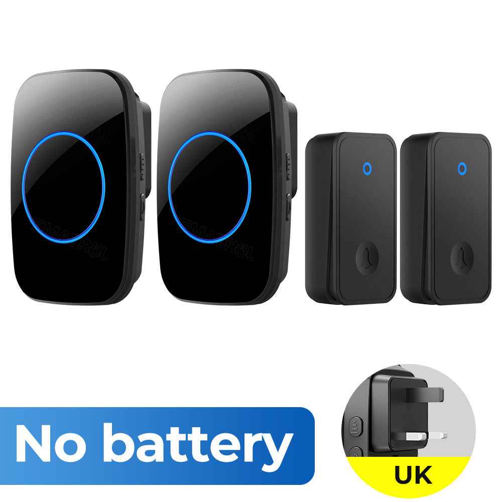 Wireless Doorbell - Self-Powered No Battery Required with 60 Ringtones