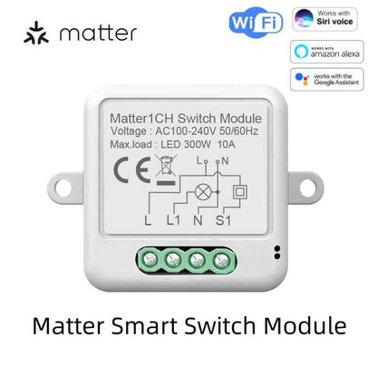Intelligence Matter On-off Device wifi Switch HomeKit Wireless Voice Hidden Remote Control Zero Fire Switch