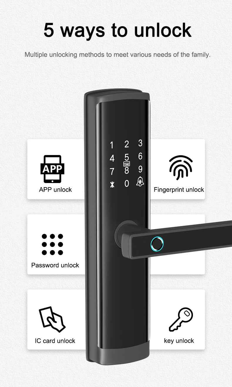Entry Door Smart Lock Fingerprint Home Security