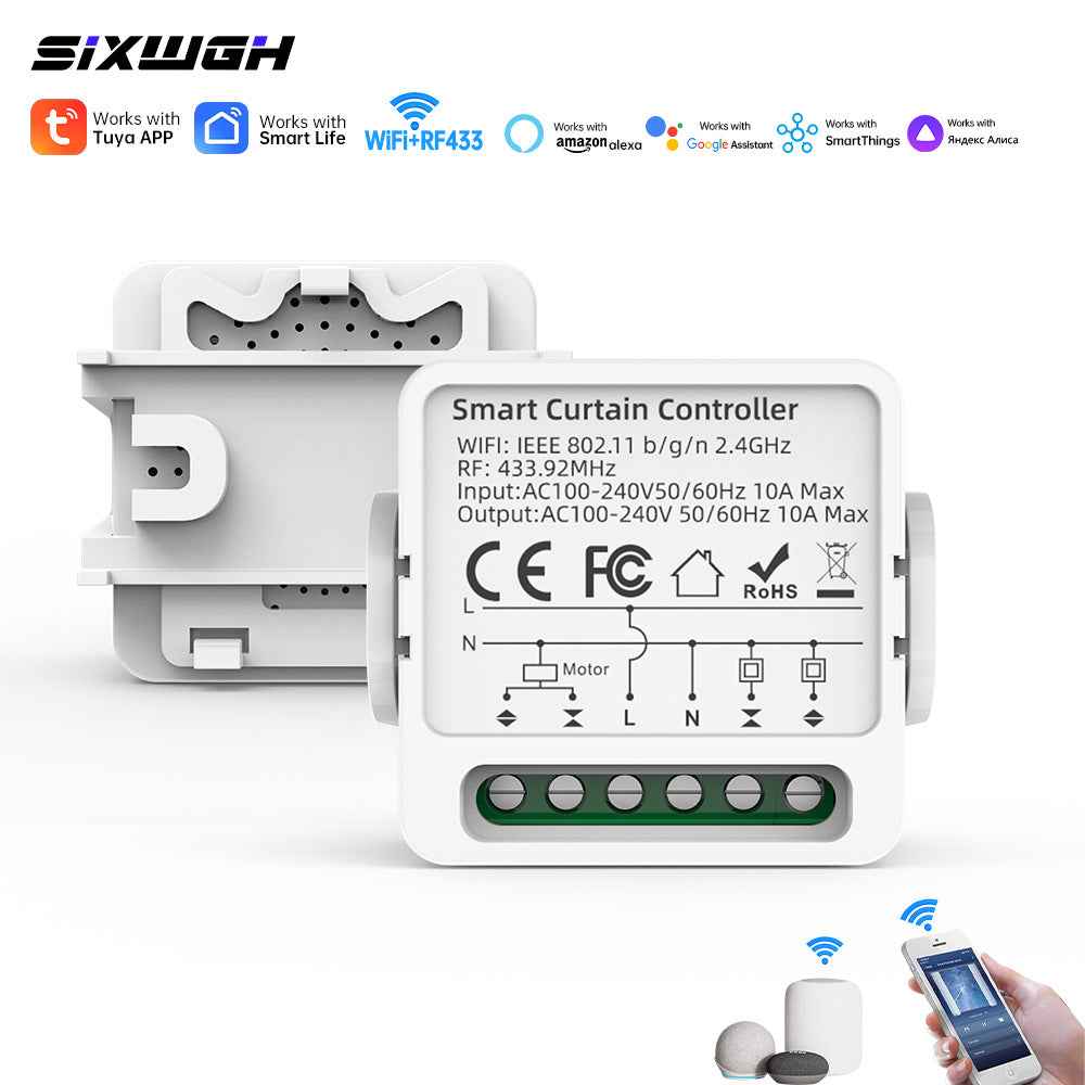 Smart Curtain Switch - WiFi Motor Controller with Remote Control
