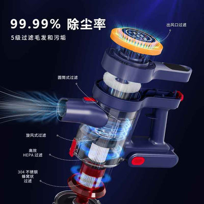 Cordless Vacuum Cleaner - Rechargeable Handheld with Detachable Pipe