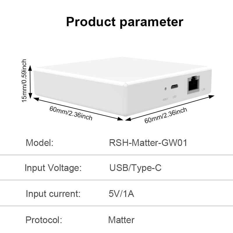 Graffiti Intelligence matter Gateway Smart Home Network Hub Combination matter Protocol Multi-Mode Wired Gateway