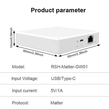 Graffiti Intelligence matter Gateway Smart Home Network Hub Combination matter Protocol Multi-Mode Wired Gateway