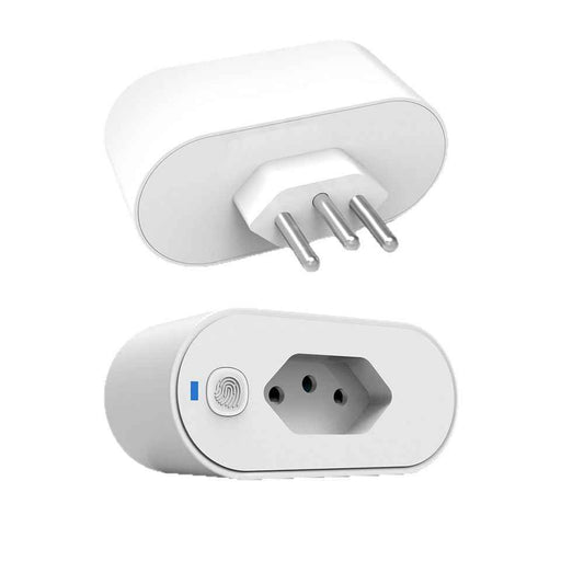 Smart WiFi Socket 16A - Brazilian Plug with Power Metering & Voice Control