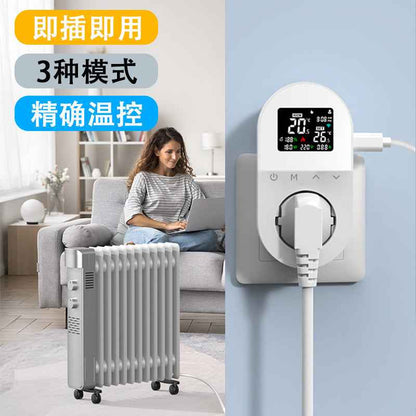Smart Thermostat Socket - WiFi Touch Control with Timer & APP Management