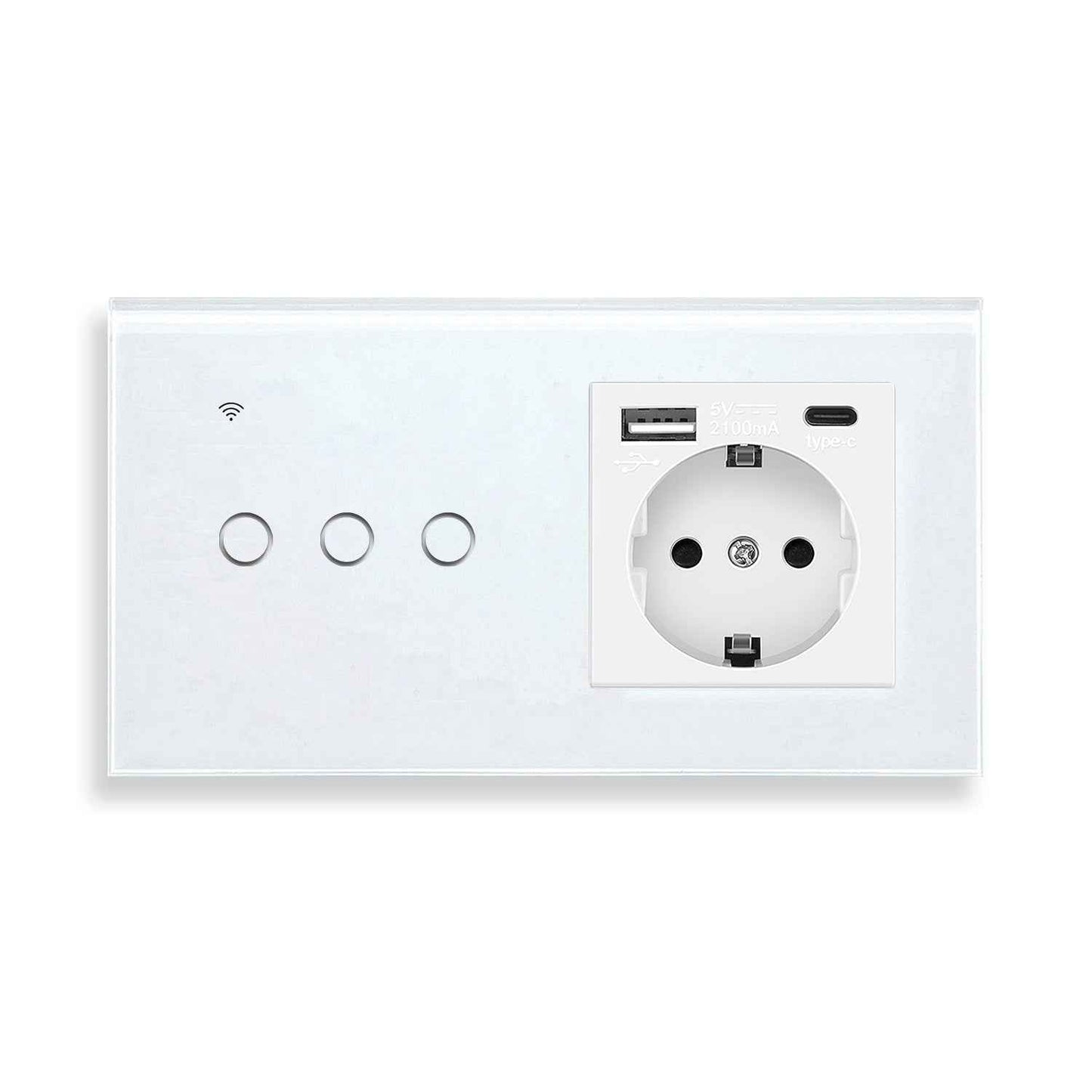 Smart Multi-Socket - WiFi Power Strip with Alexa Voice Control EU Plug