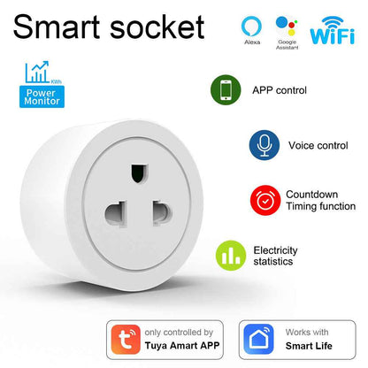 Smart WiFi Socket - Vietnam Standard with Timer & Voice Control