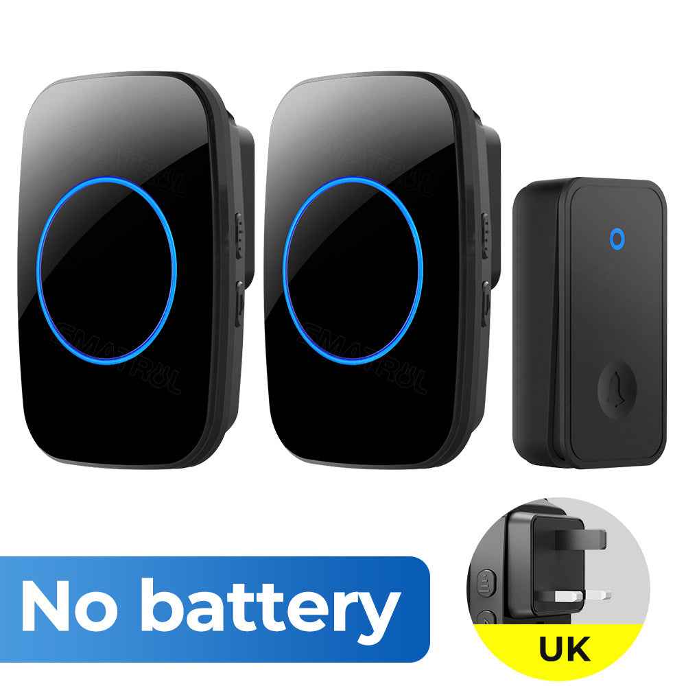 Wireless Doorbell - Self-Powered No Battery Required with 60 Ringtones
