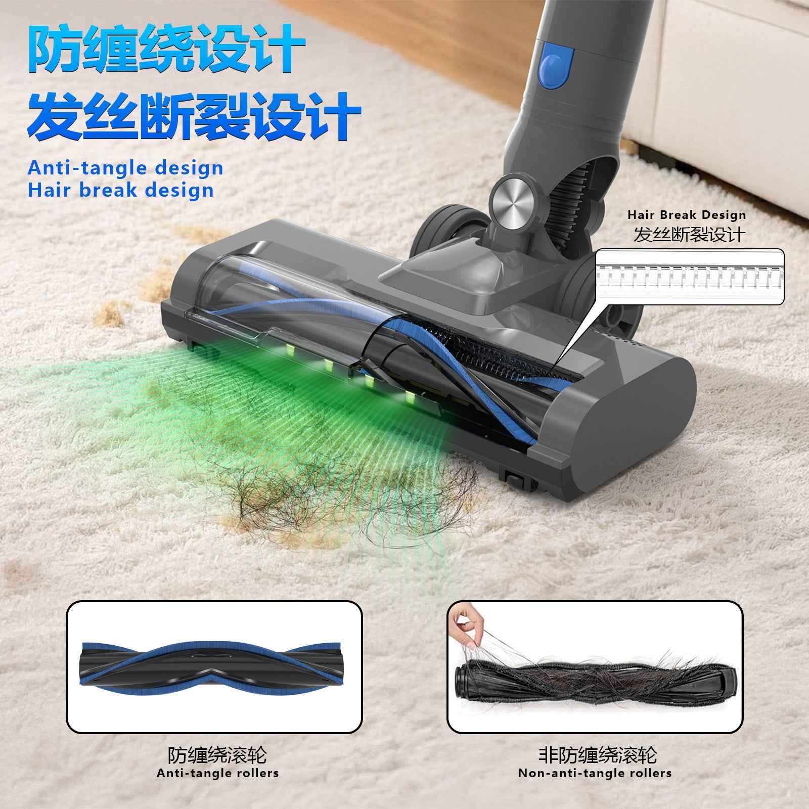 Handheld Vacuum Cleaner - 25000Pa Powerful Suction Cordless