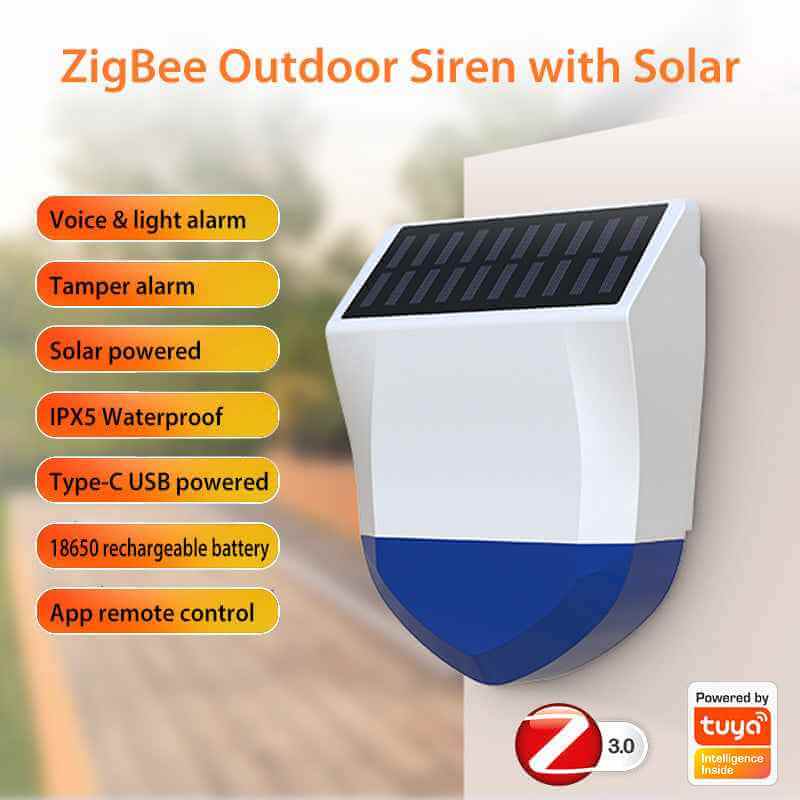 Wireless Solar Home Security Siren