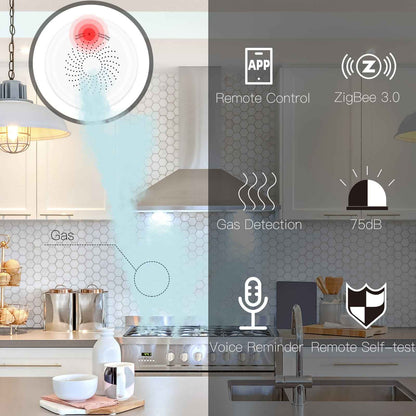 Graffiti ZigBee Smart Home Gas Alarm app Gas Leakage Wireless Smart Sensor