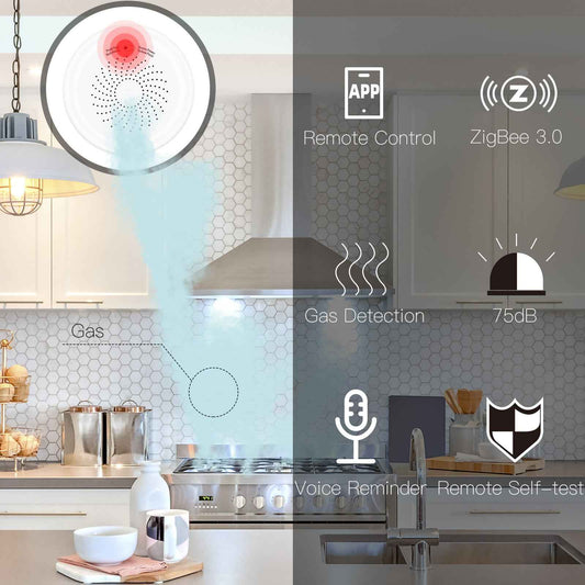 Graffiti ZigBee Smart Home Gas Alarm app Gas Leakage Wireless Smart Sensor