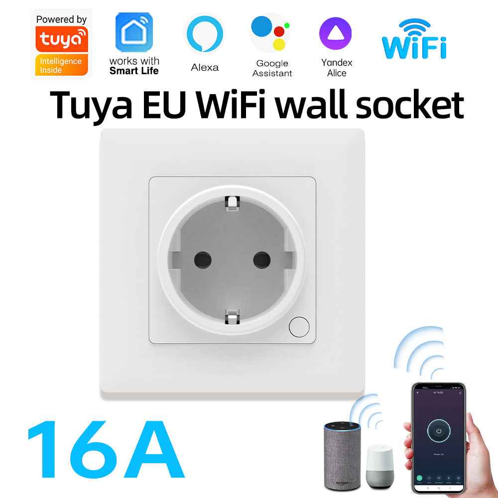 Smart Wall Socket 86 - EU Standard with APP Control & Power Meter