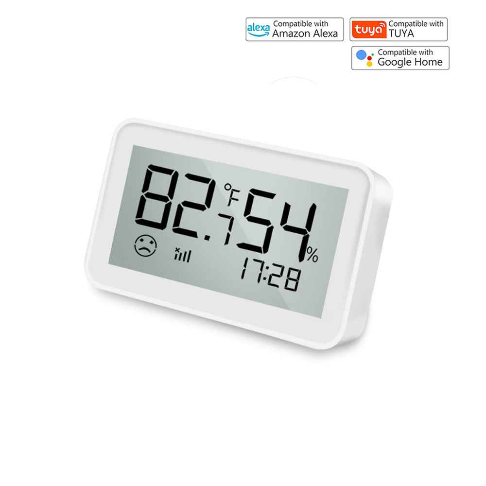 Smart Temperature Humidity Meter - WiFi Indoor Sensor with Display