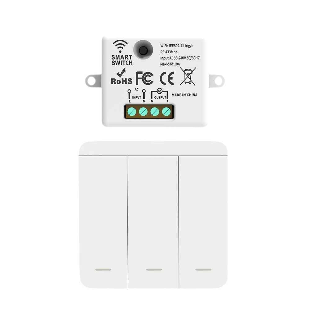 Smart WiFi Switch - RF433 Remote Control with APP Management