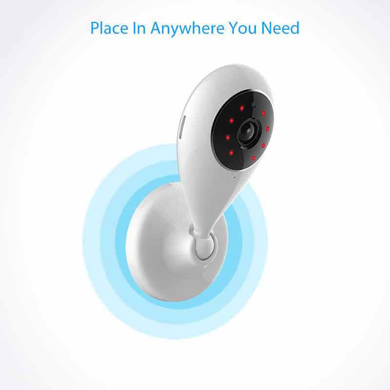 Indoor WiFi Camera - 1080P HD Night Vision with Two-Way Audio