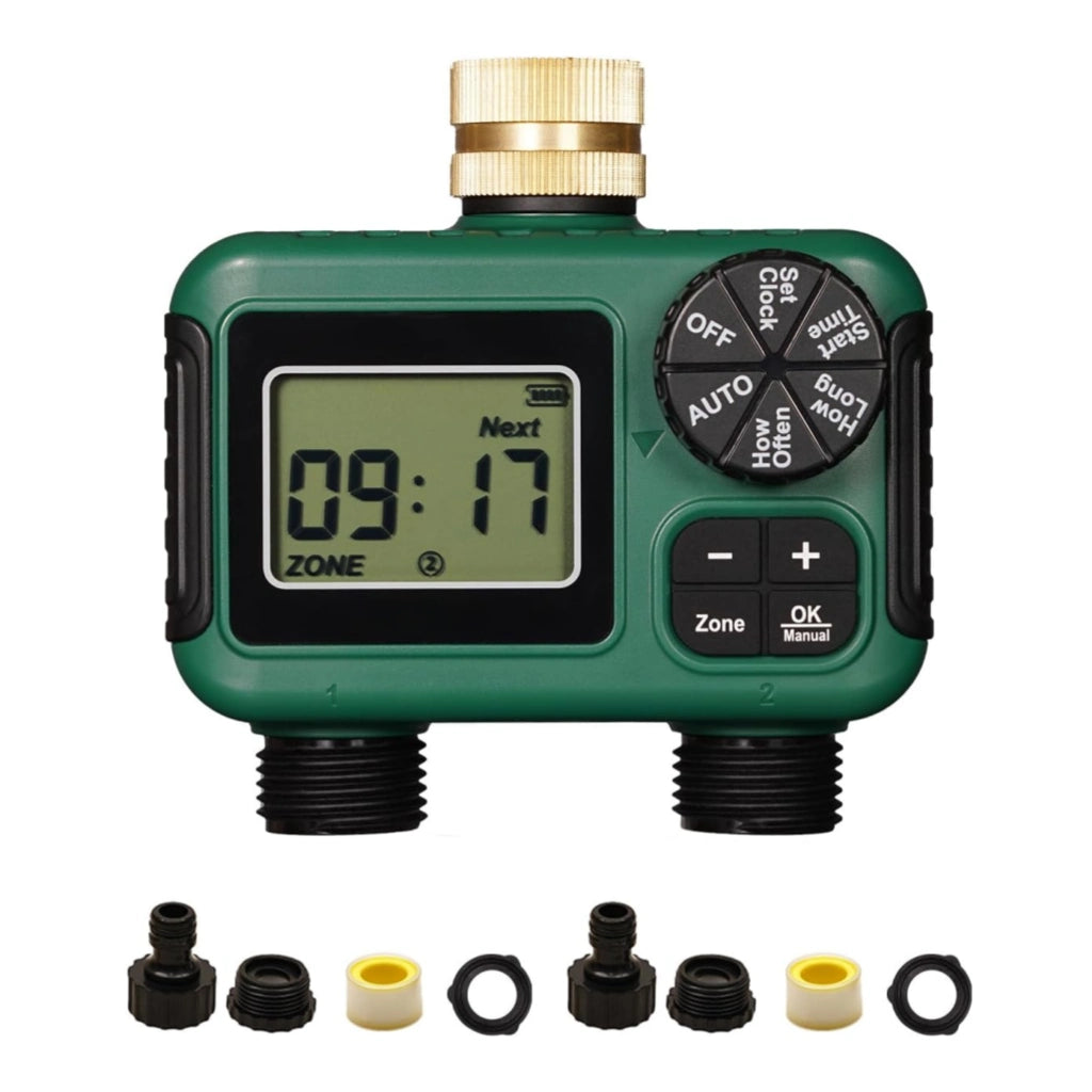 Temporizador de agua automático de 1 a 4 zonas para riego de jardines y césped