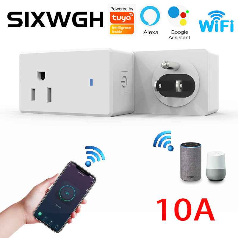 Smart WiFi Socket - US Plug with Timer Switch & Voice Control