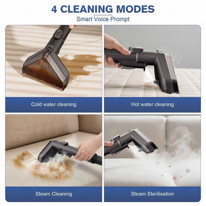 Steam Fabric Cleaner - High-Temperature Hot Water Extraction Vacuum