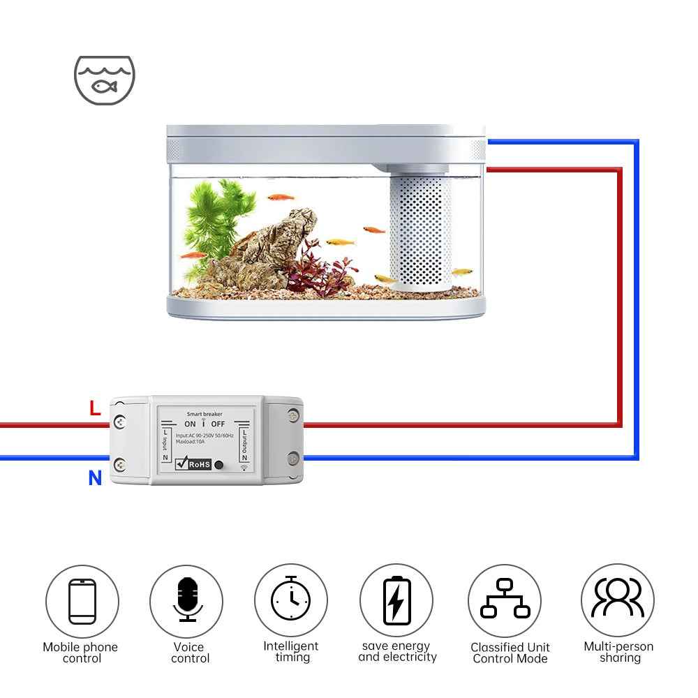 Smart WiFi Timer Switch - Wireless Remote Control for Home Automation