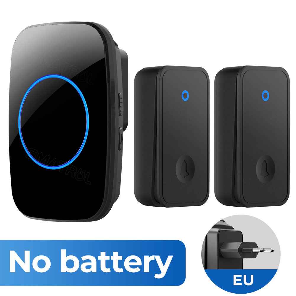 Wireless Doorbell - Self-Powered No Battery Required with 60 Ringtones
