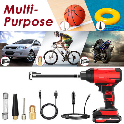 150PSI Cordless Car Tire Inflator with Digital Gauge & LED Light