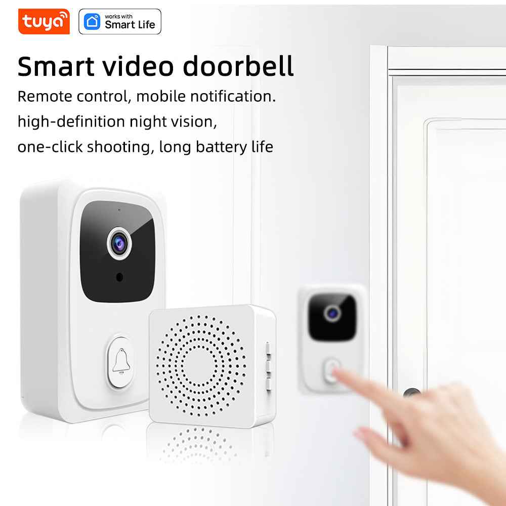 Smart Video Doorbell - WiFi Camera with HD Night Vision & Intercom
