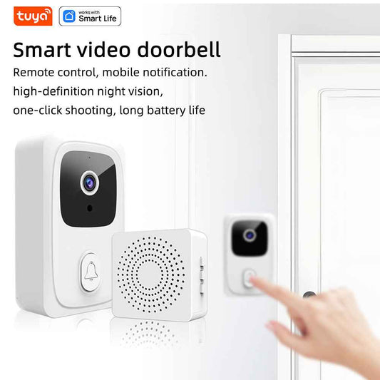 Smart Video Doorbell - WiFi Camera with HD Night Vision & Intercom