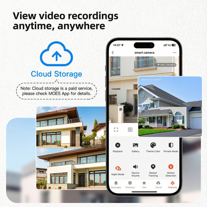 Câmera de segurança externa inteligente