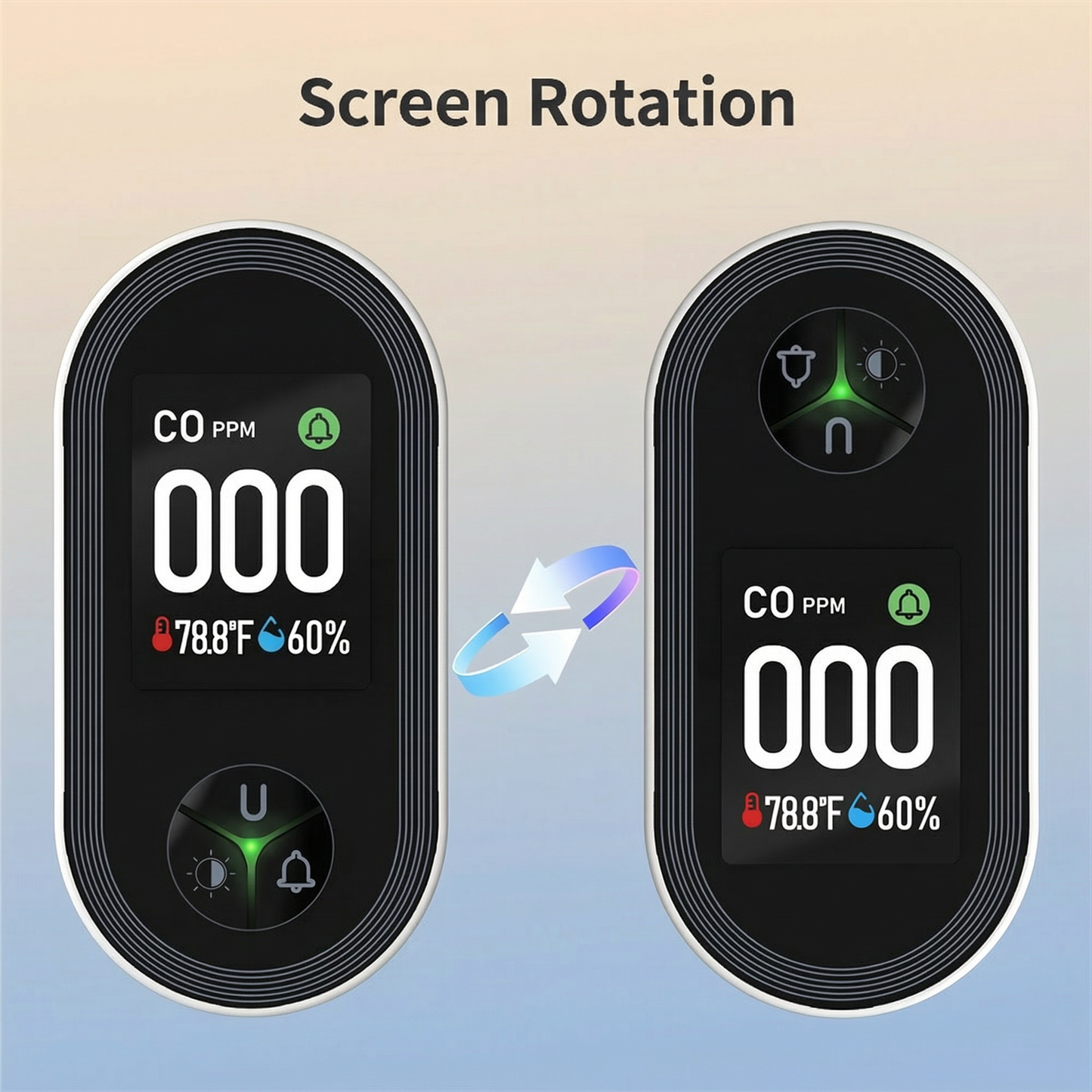 CO Detector with Temp & Humidity Display