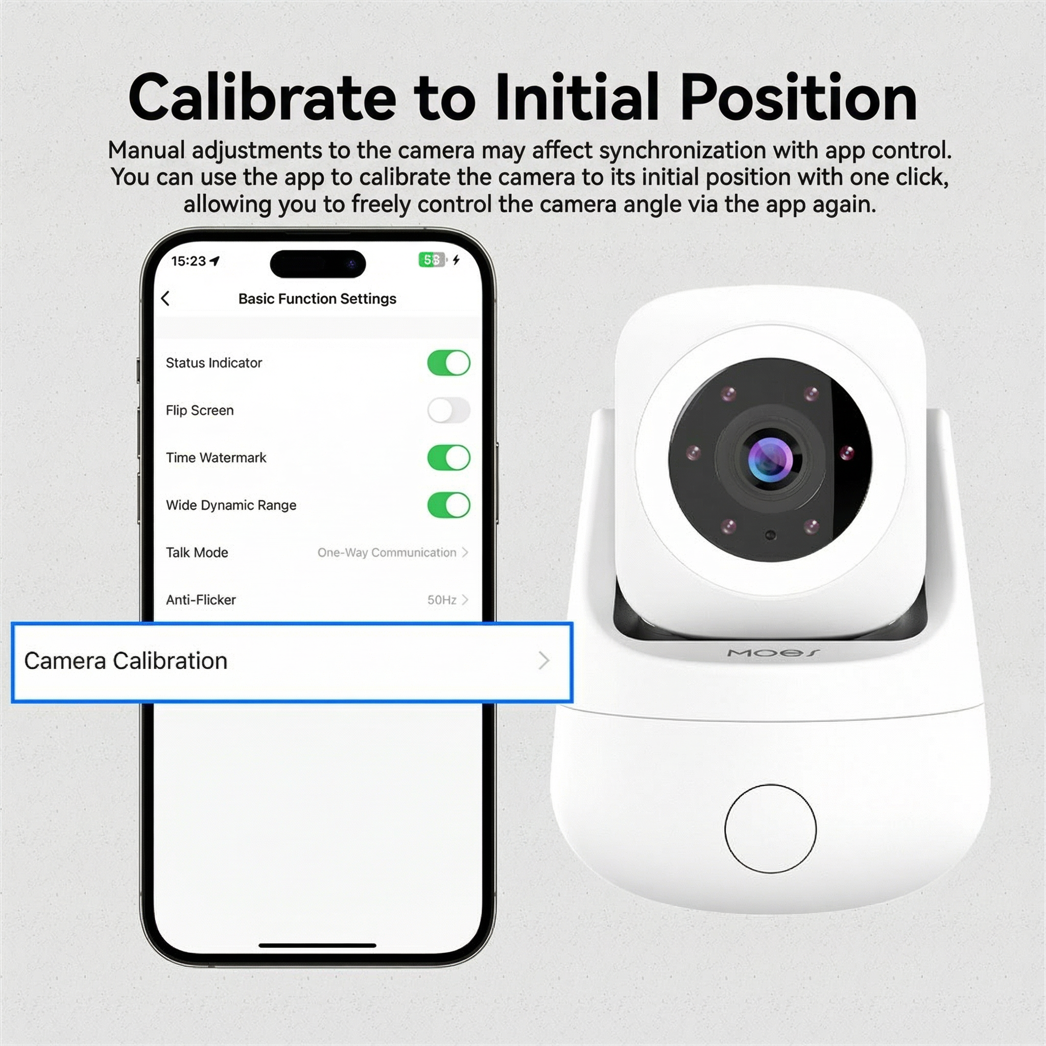 Câmera de segurança Wi-Fi inteligente
