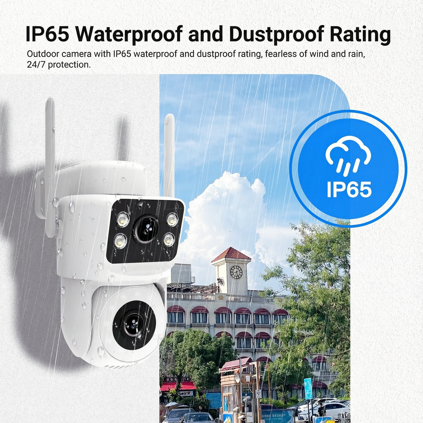 Câmera de segurança externa inteligente