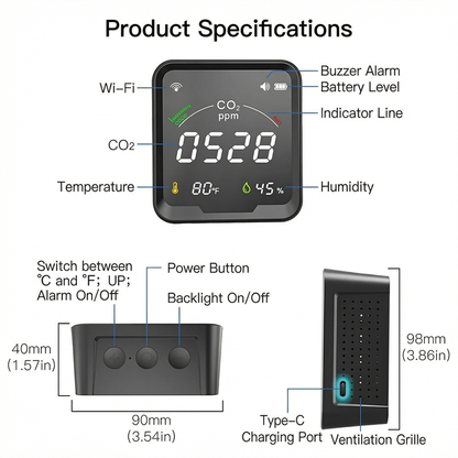 WiFi Smart CO2 Detector