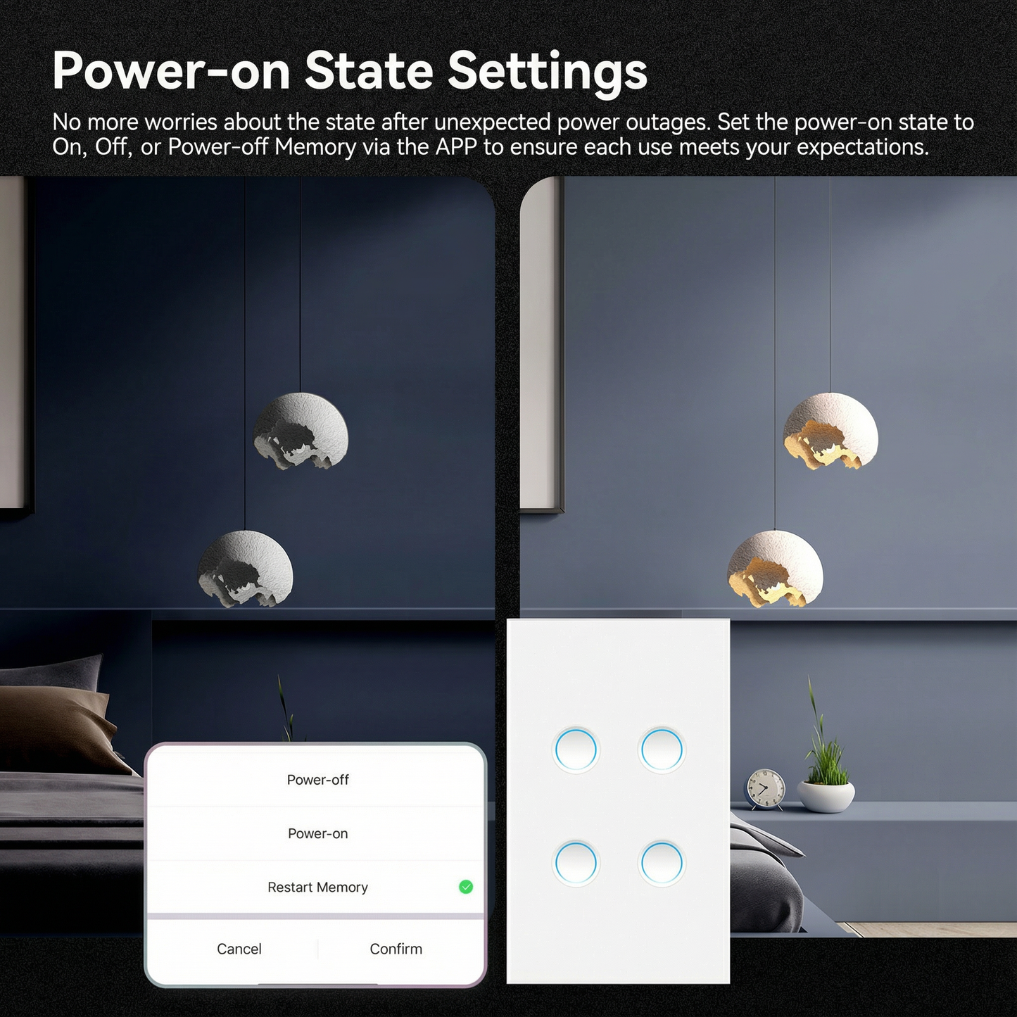 Interruptor Inteligente Matter - DS 10B1-WN
