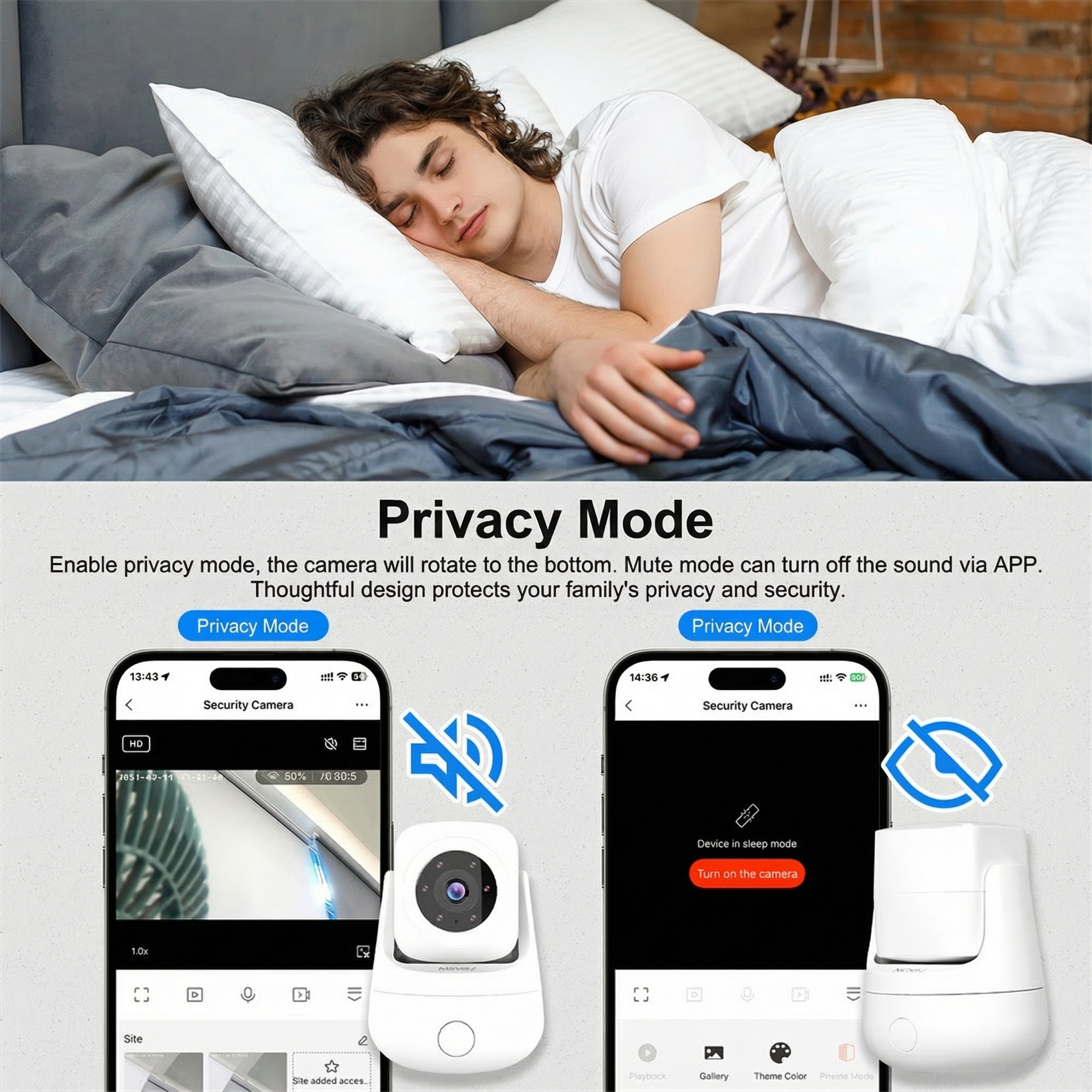 Câmera de segurança Wi-Fi inteligente