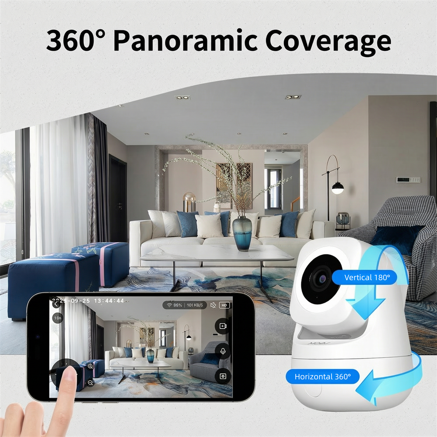 Câmera de segurança Wi-Fi inteligente