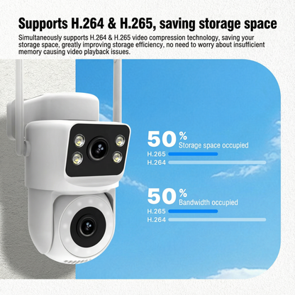 Câmera de segurança externa inteligente