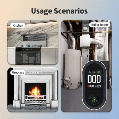 CO Detector with Temp & Humidity Display