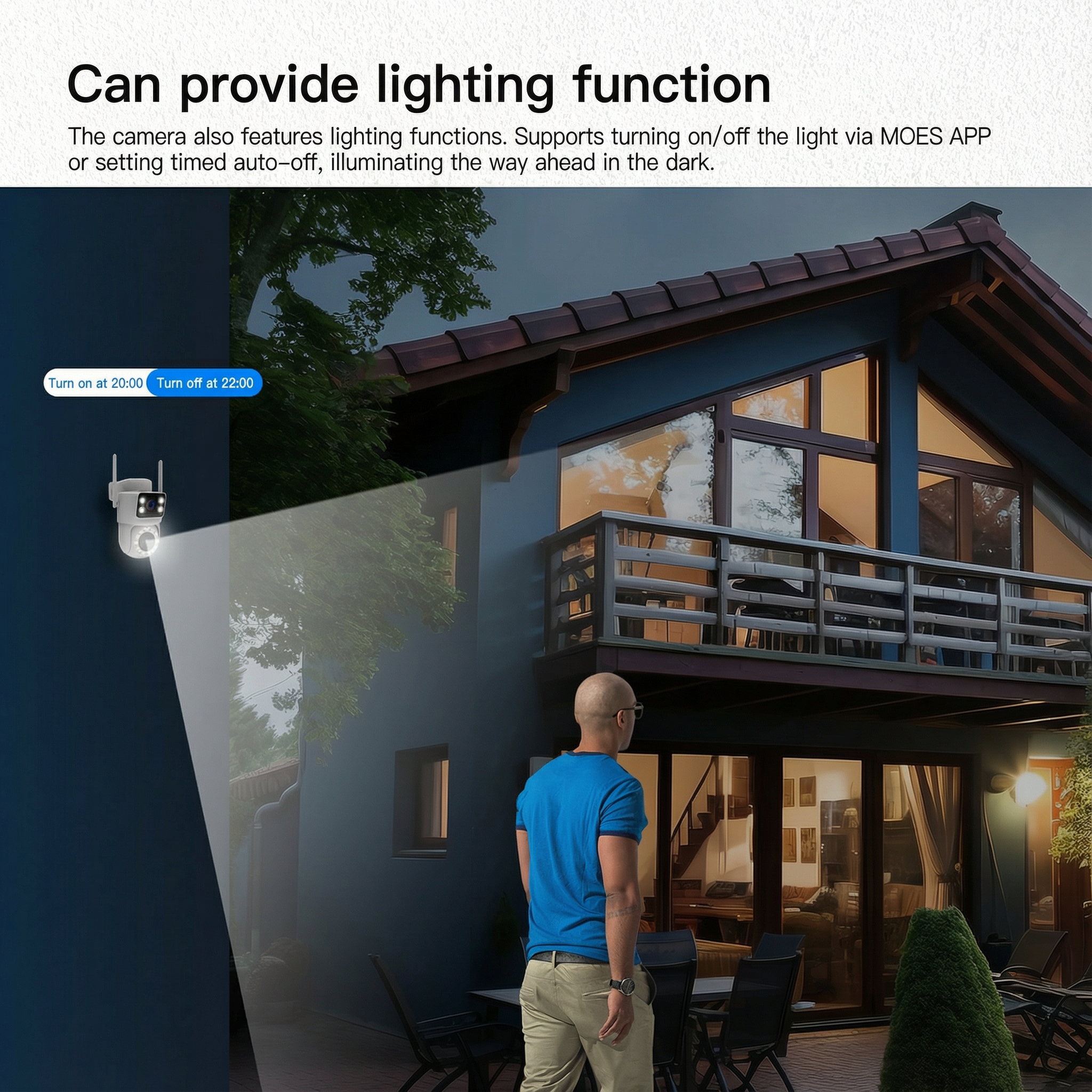 Câmera de segurança externa inteligente