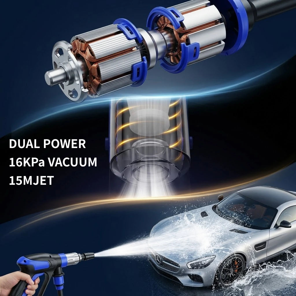 DUAL POWER
16KPa VACUUM
15M JET
