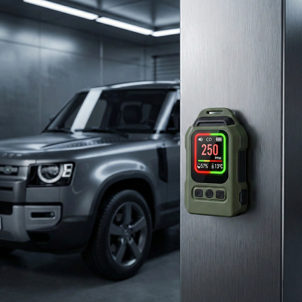 Snap it instantly to any metal pillar or toolbox. Perfect for monitoring dangerous exhaust buildup during cold morning engine starts or while working in enclosed spaces.
