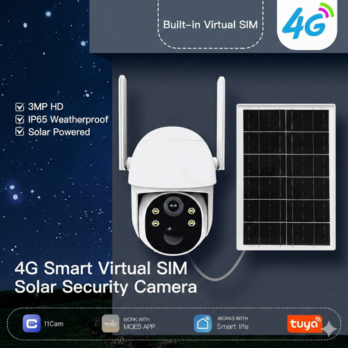 4G Solar Security Camera (Built-in Data Plan)