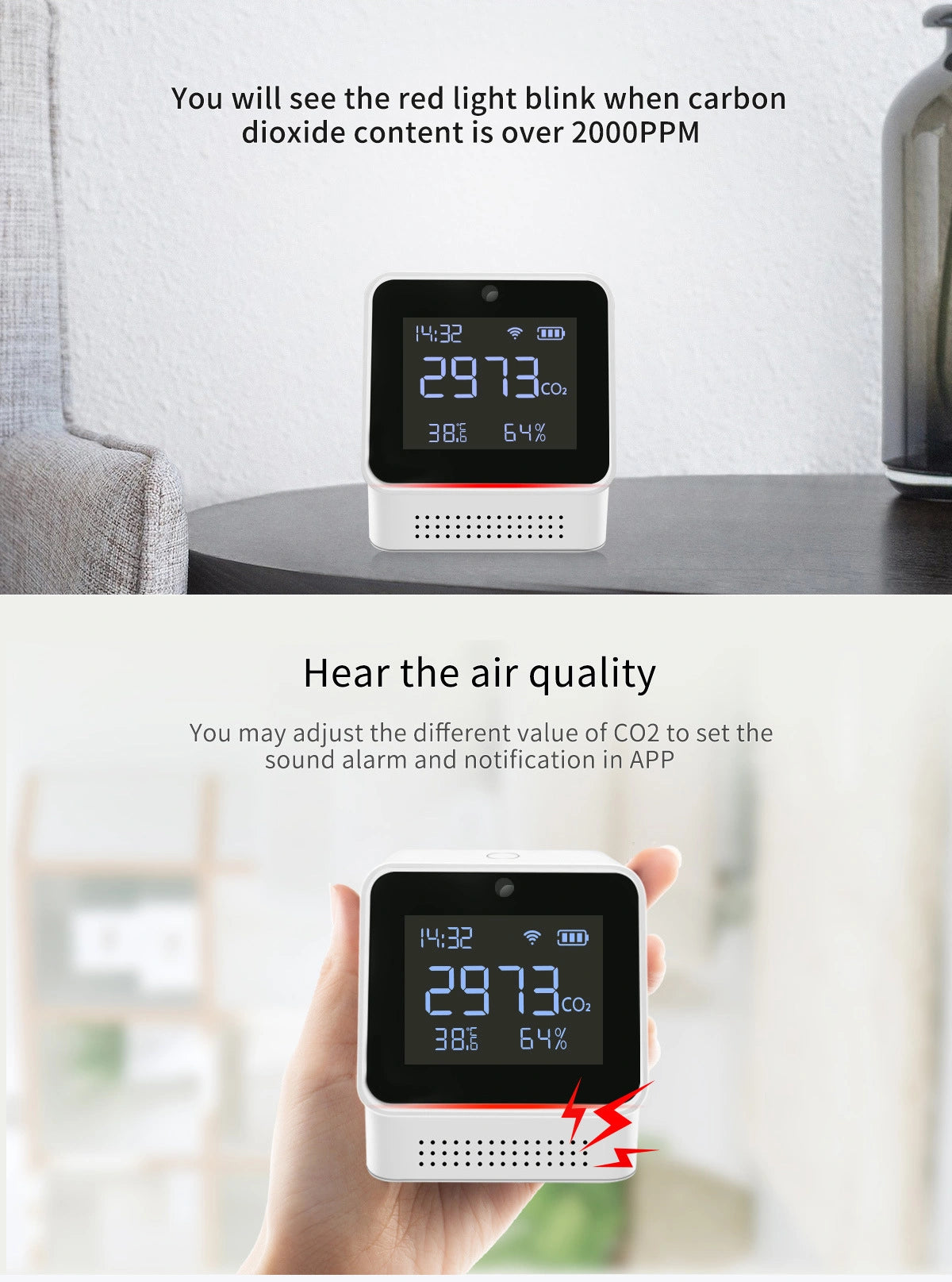 Monitor de Qualidade do Ar (CO2)