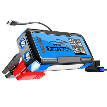 8000A Heavy-Duty Jump Starter - 100W Fast Charge & 32000mAh Portable Power