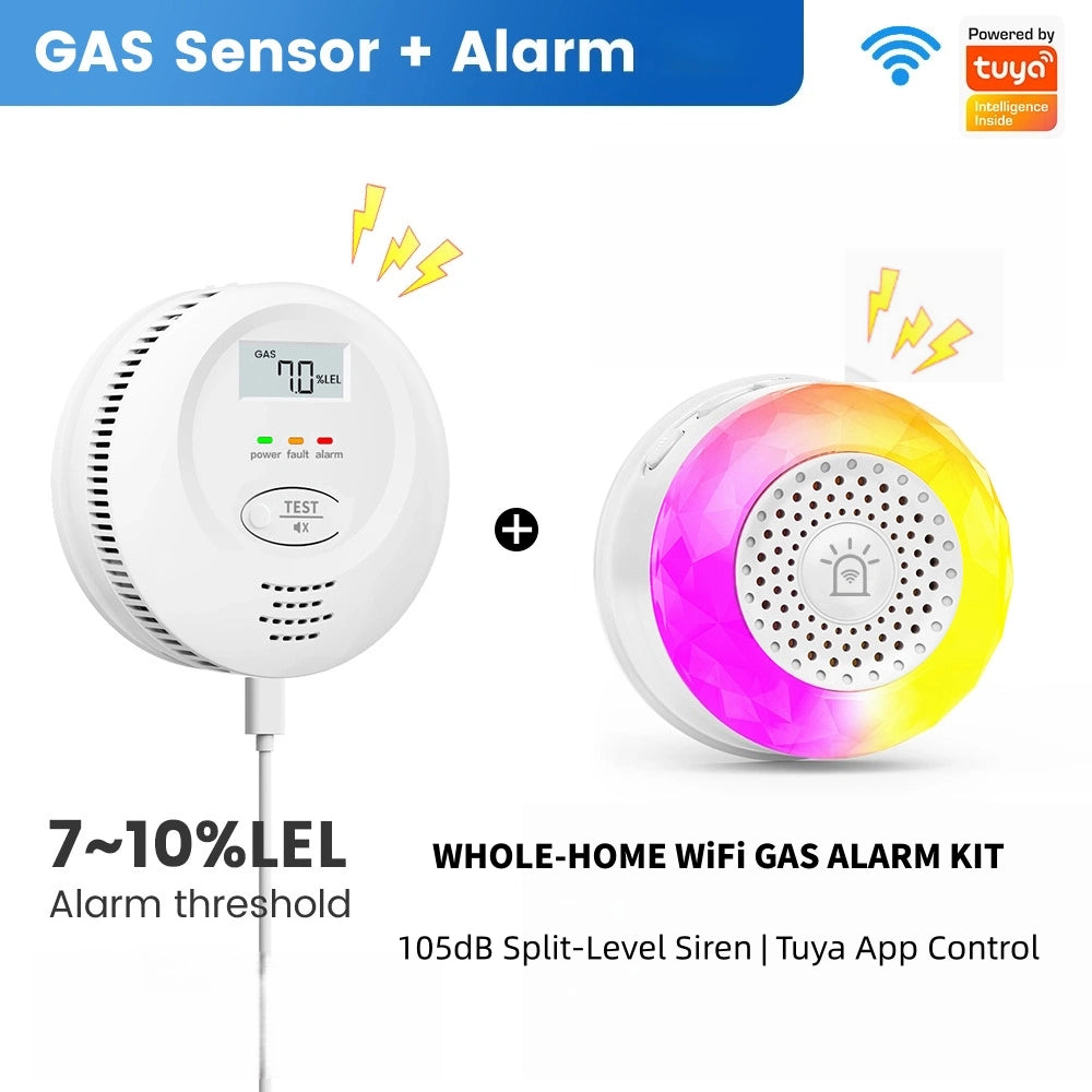 
105dB Split-Level Siren | Tuya App Control