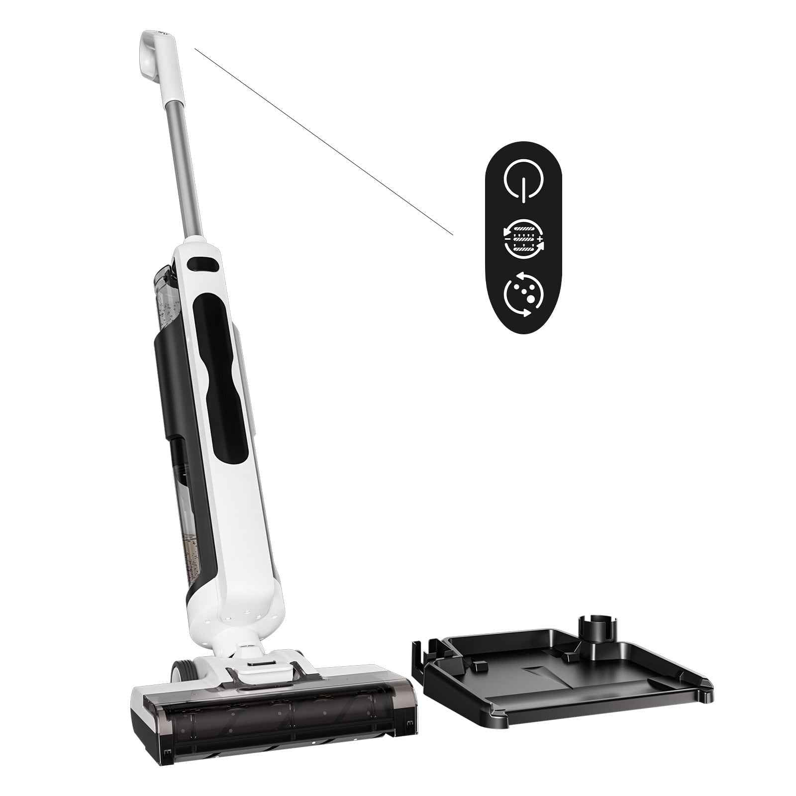 Floor Scrubber - Self-Cleaning Wireless Vacuum & Mop 2-in-1